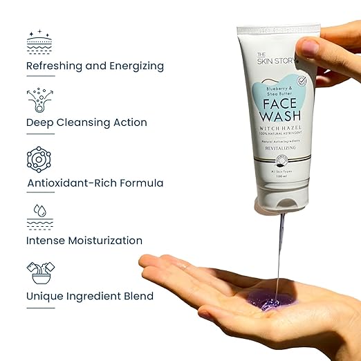 The Skin Story Blueberry Face Wash for Deep Cleansing & Moisturizing - 100 ml