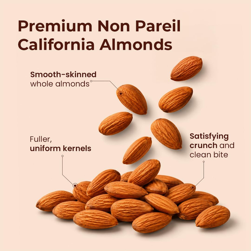 Bolas Royal California Almonds 250g | Badam Giri | High in Fiber | Rich in Protein, Magnesium & Phosphorus | Crunchy Nuts & Dry Fruits