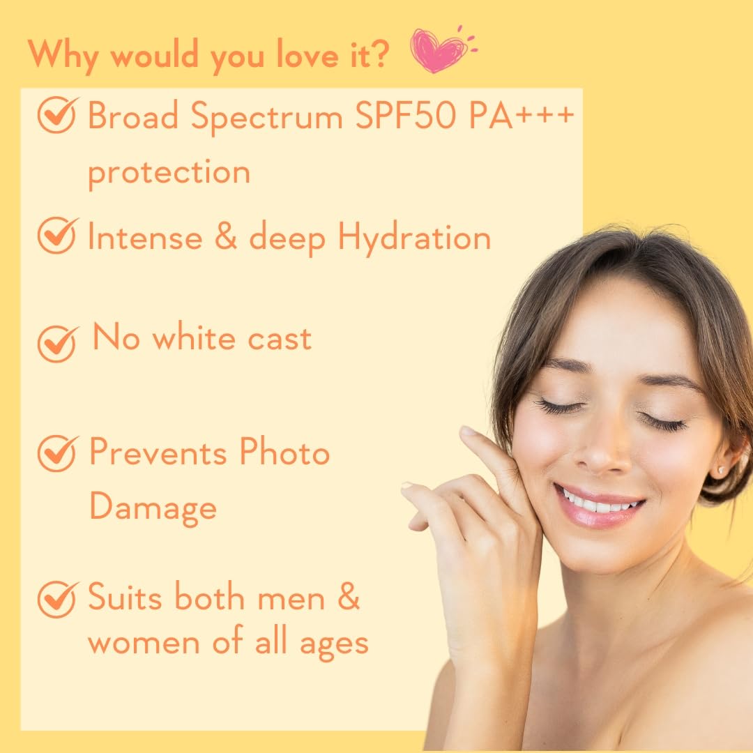 WishCare SPF 50 Head to Toe Combo for Sun Protection (200ml+50ml+5gm), All Skin Type
