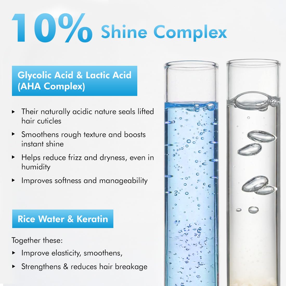 mCaffeine Glossy Hair Conditioner for Dry & Frizzy Hair| 10% Shine Complex with Glycolic Acid & Keratin| Smoothens Hair Fiber| 48 Hr Frizz Control| Fresh Floral Fragrance - 200ml