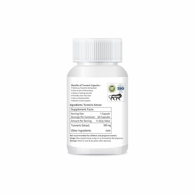 Zindagi Turmeric Extract Capsules With Curcumin - 60 Caps