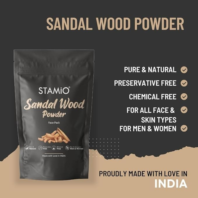 Stamio Sandalwood Face Pack Powder - 250 gms