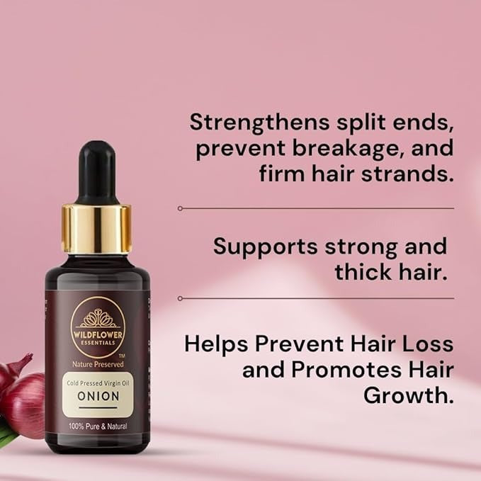 Wildflower Essentials Pure & Natural Onion Oil Cold Preseed - 30 ml