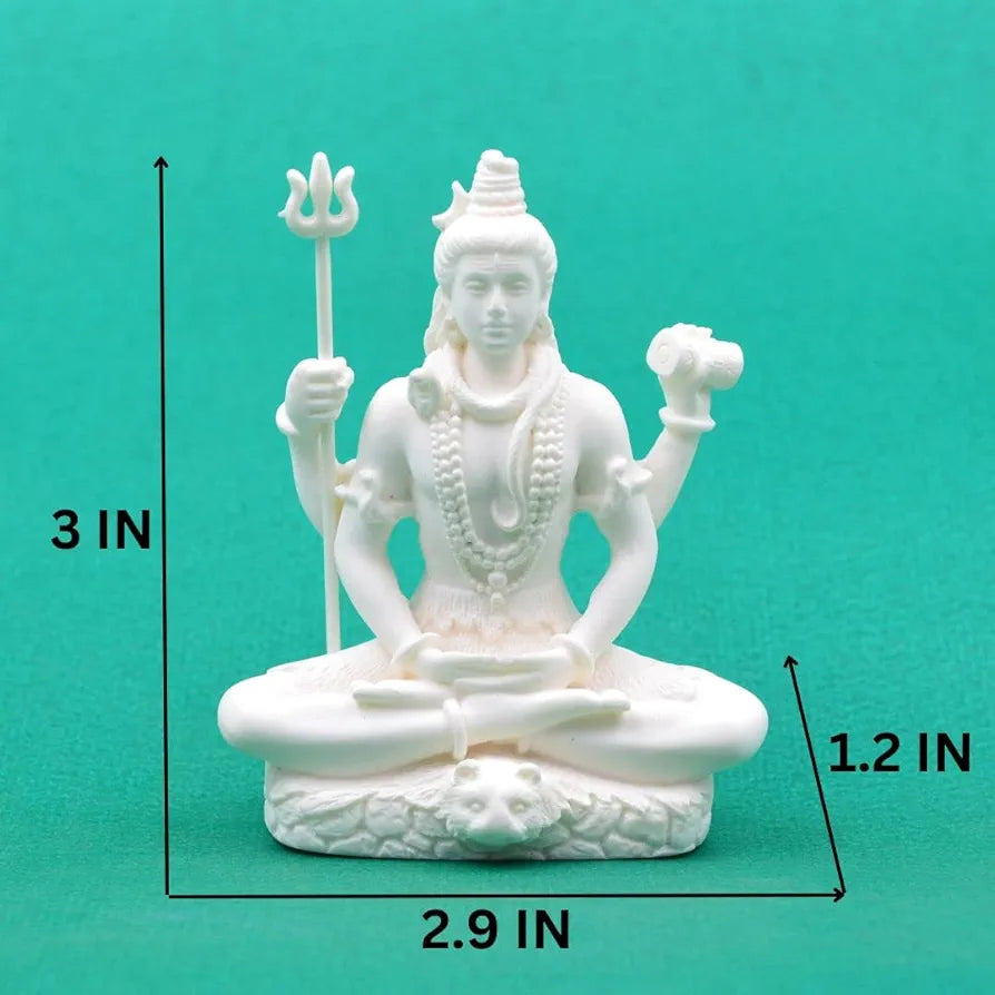 CraftVatika Shiv Shiva Murti Statue Idols Sculpture for Car Dashboard
