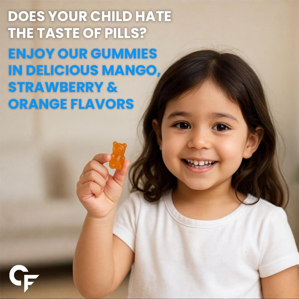Carbamide Forte Multivitamin For Kids | Multivitamin Gummies For Kids | Multivitamin Gummies For Immunity | Vitamin Gummies For Immunity With No Added Sugar | 60 Gummy Bears