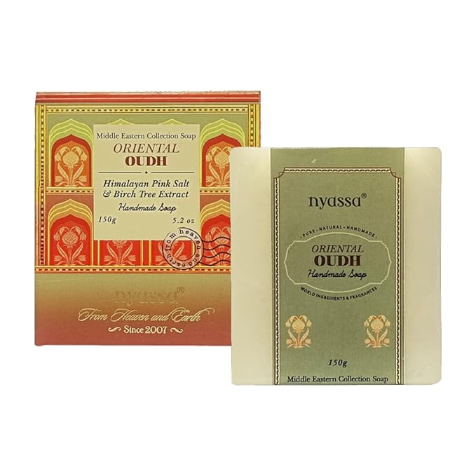 Nyassa Oriental Oudh Luxurious Handmade Natural Bathing Soap - 150 Gms