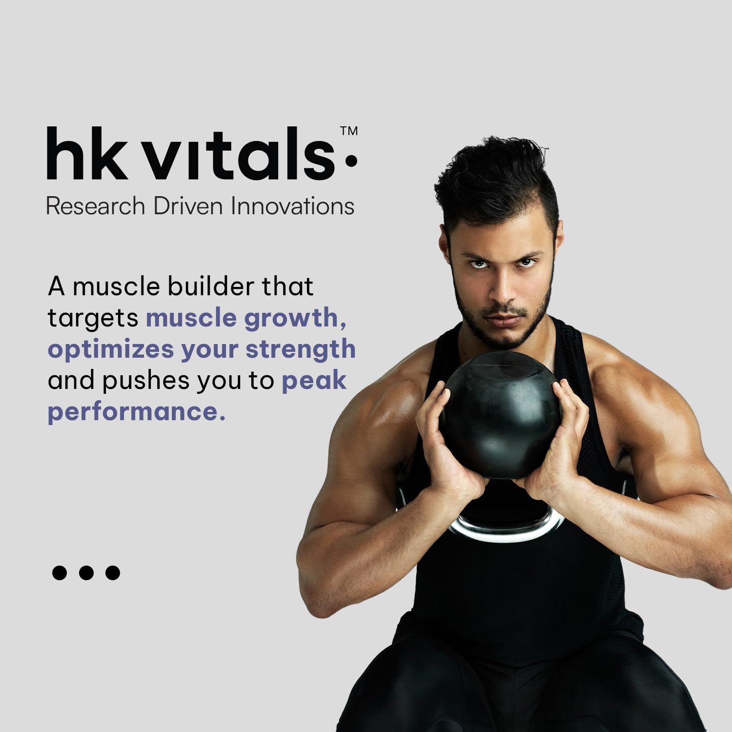 HealthKart hk vitals Muscle Builder (60 Tablets) | Blend of Ashwagandha, Shatavari and Safed Musli | For Immunity, Muscle Strength and Vitality