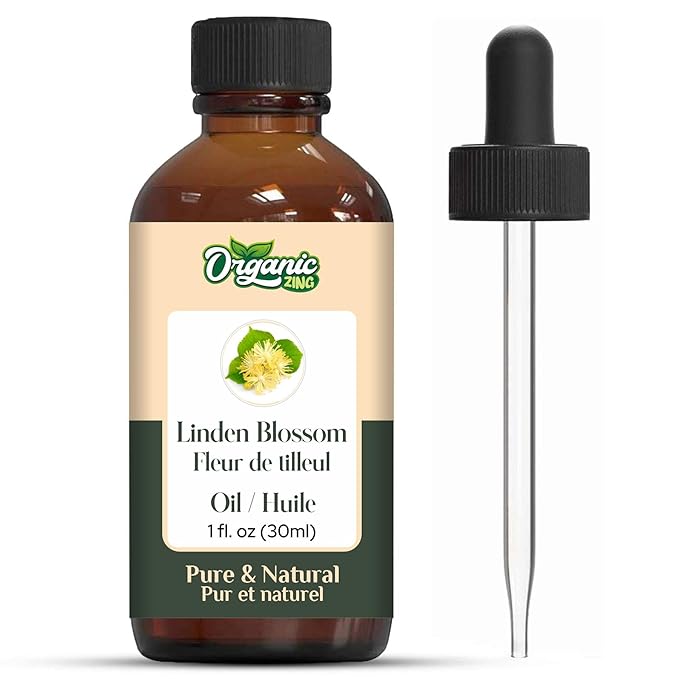 Organic Zing Linden Blossom (Tilia) Oil | Essential Oil for Aroma, Skincare, Massage - 30 Ml
