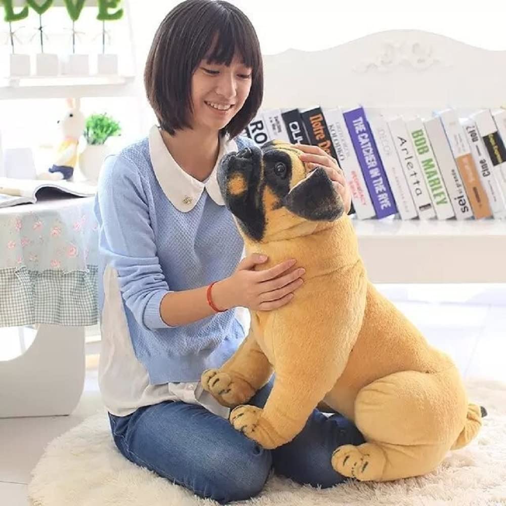 Tickles Pug Dog Soft Stuffed Plush Animal Toy for Kids Color Brown