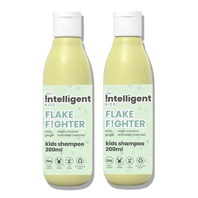 TuCo Kids Anti-Dandruff Shampoo With Wintergreen Mint & Activated Charcoal - 200 ml (Pack of 2)