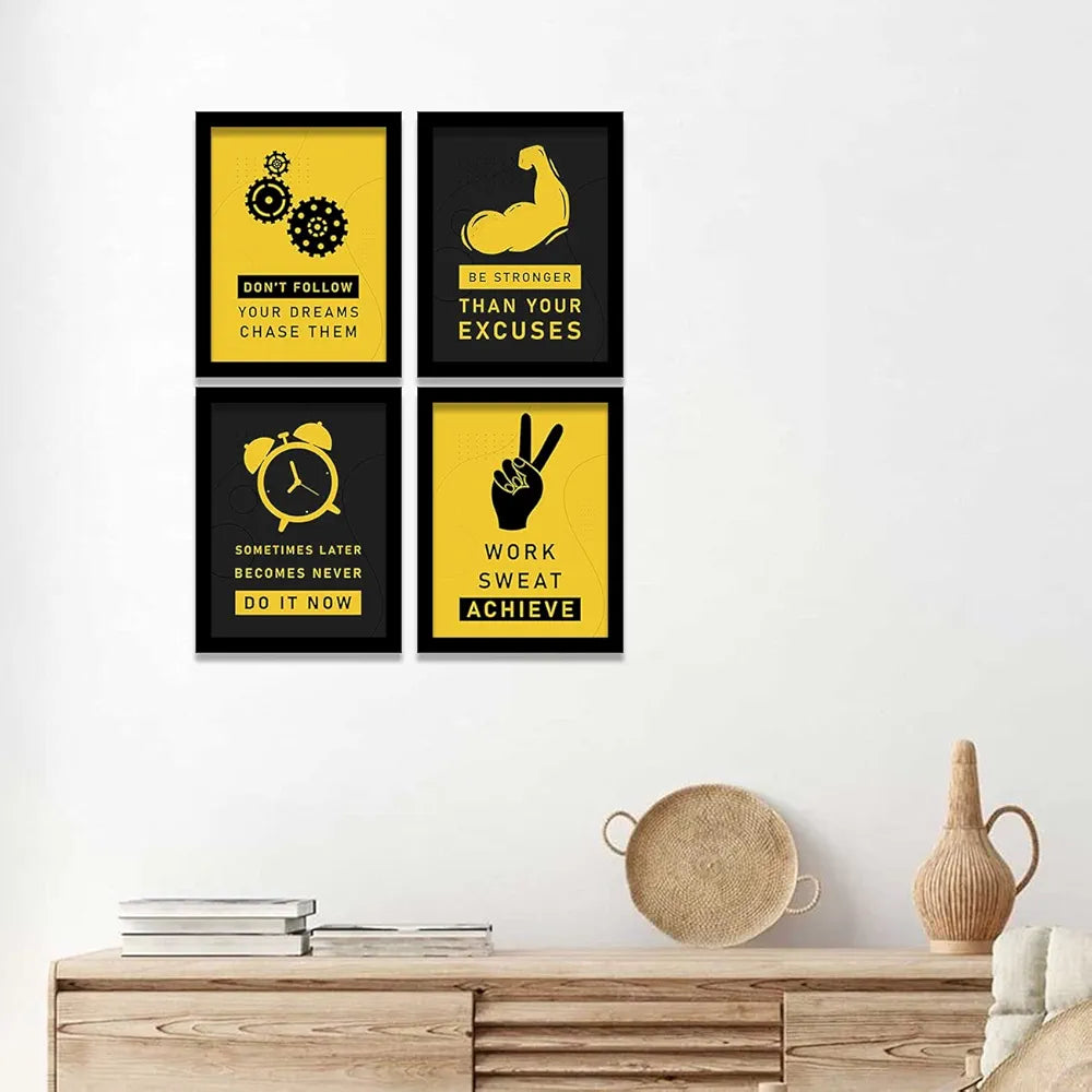 Kotart Dont Follow Your Dreams Motivational Quotes Posters with Frame