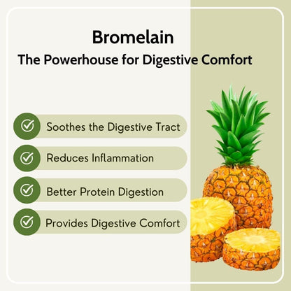 Pure Nutrition Digestive Enzymes with Bromelain Veg Capsules