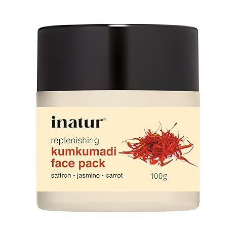 Inatur Kumkumadi Ayurvedic Face Pack Reduces Tan and Blemishes - 100 gms