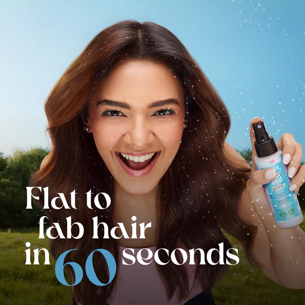 Love Beauty & Planet Reset Mist - No Alcohol Dry Shampoo | For Bouncy & Fresh Hair 100 ml