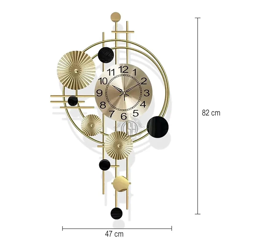 DSH Metal Wall Hanging Clock Stylish Wall Clock