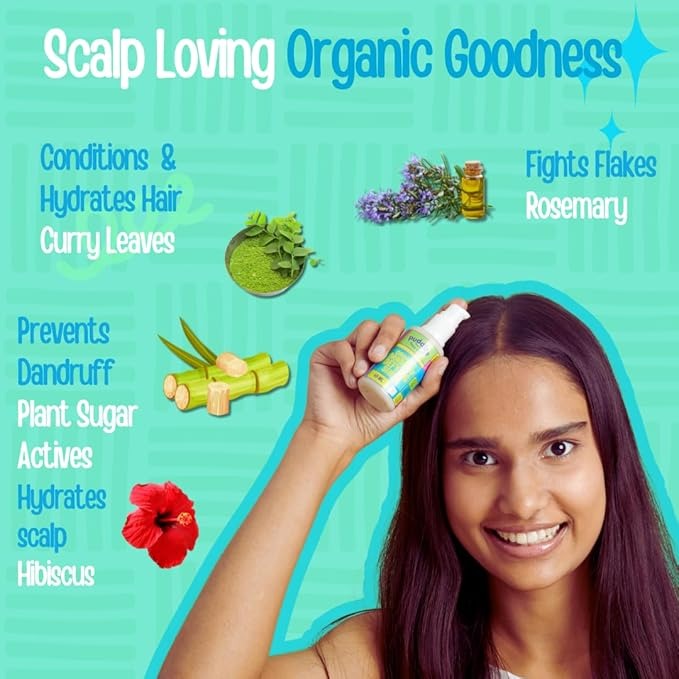 Puddles Teens Care Organic Dandruff Defying Hair Serum - 50 ml