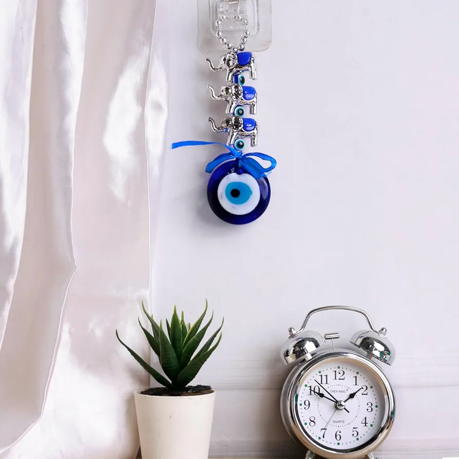 Shubhanjali 3 Elephant Evil Eye Hanging Ornament Amulet