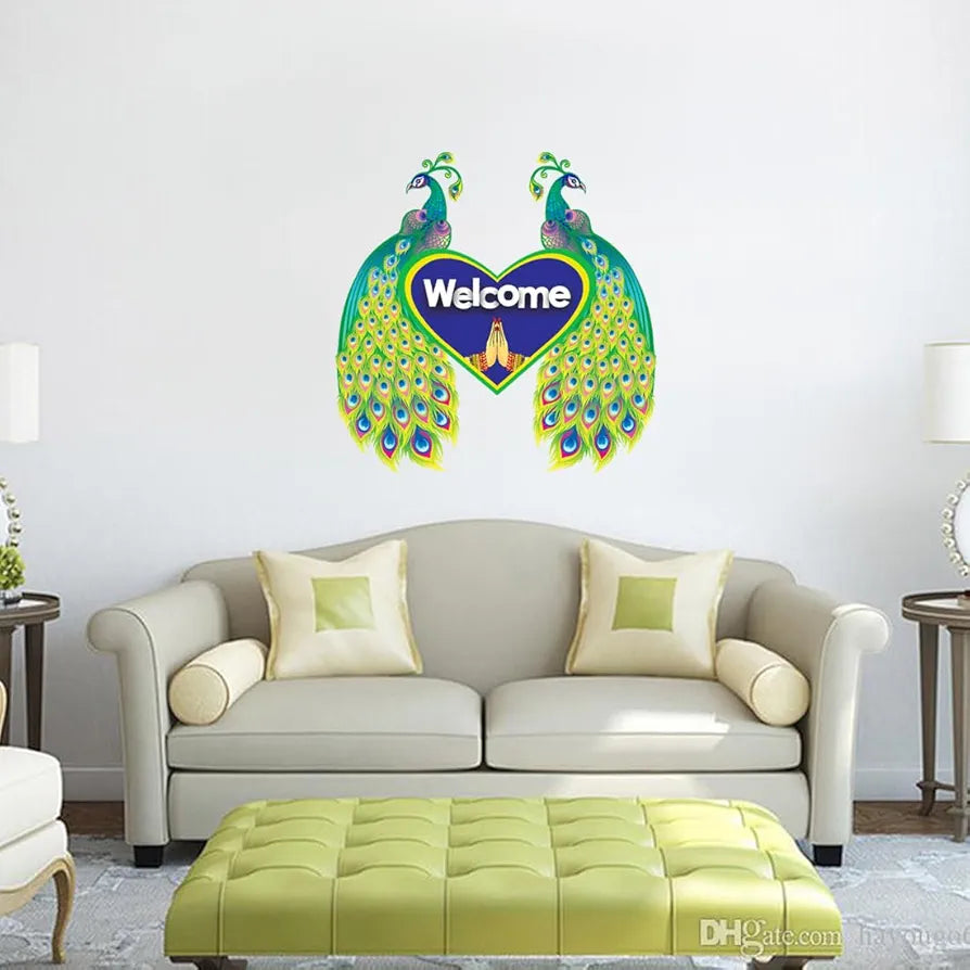 Rangoli White Glossy Vinyl Wall Sticker Premium Self-Adhesive Waterproof Design-20