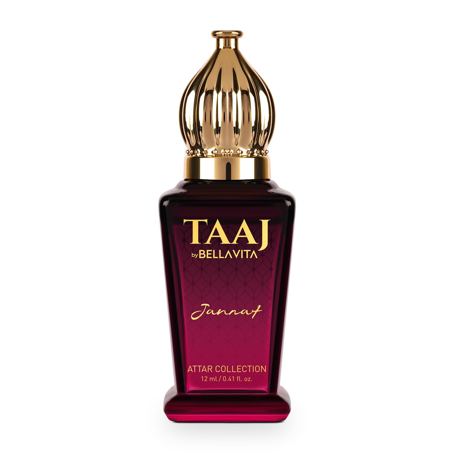 BELLAVITA TAAJ Jannat Unisex Long Lasting Attar for Man and Woman 12ml | Cinnamon, Oud, Cedar, Patchouli and Tonka Bean | Non-Alcoholic Roll On | Ideal Gift