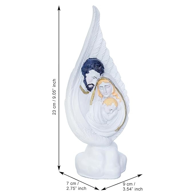 Ecraftindia Holy Jesus Christ Family Statue Decorative Showpiece