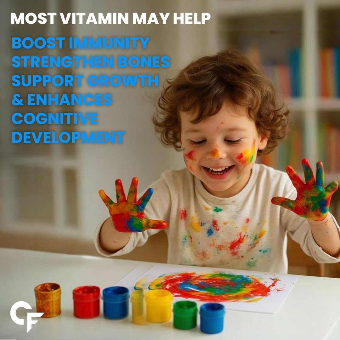 Carbamide Forte Multivitamin For Kids | Multivitamin Gummies For Kids | Multivitamin Gummies For Immunity | Vitamin Gummies For Immunity With No Added Sugar | 90 Gummy Bears