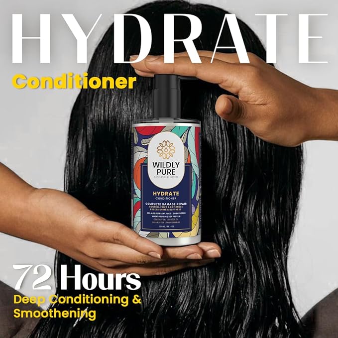 Wildly Pure Natural Conditioner for Dry & Frizzy Hair | Deep Conditioning & Smoothening - 300 Ml