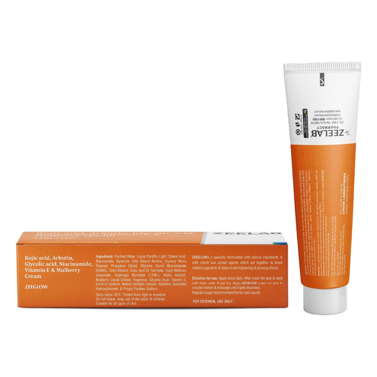 Zeelab Zeeglow Skin Brightening & Hydrating Cream with Kojic Acid & Vitamin E (1)