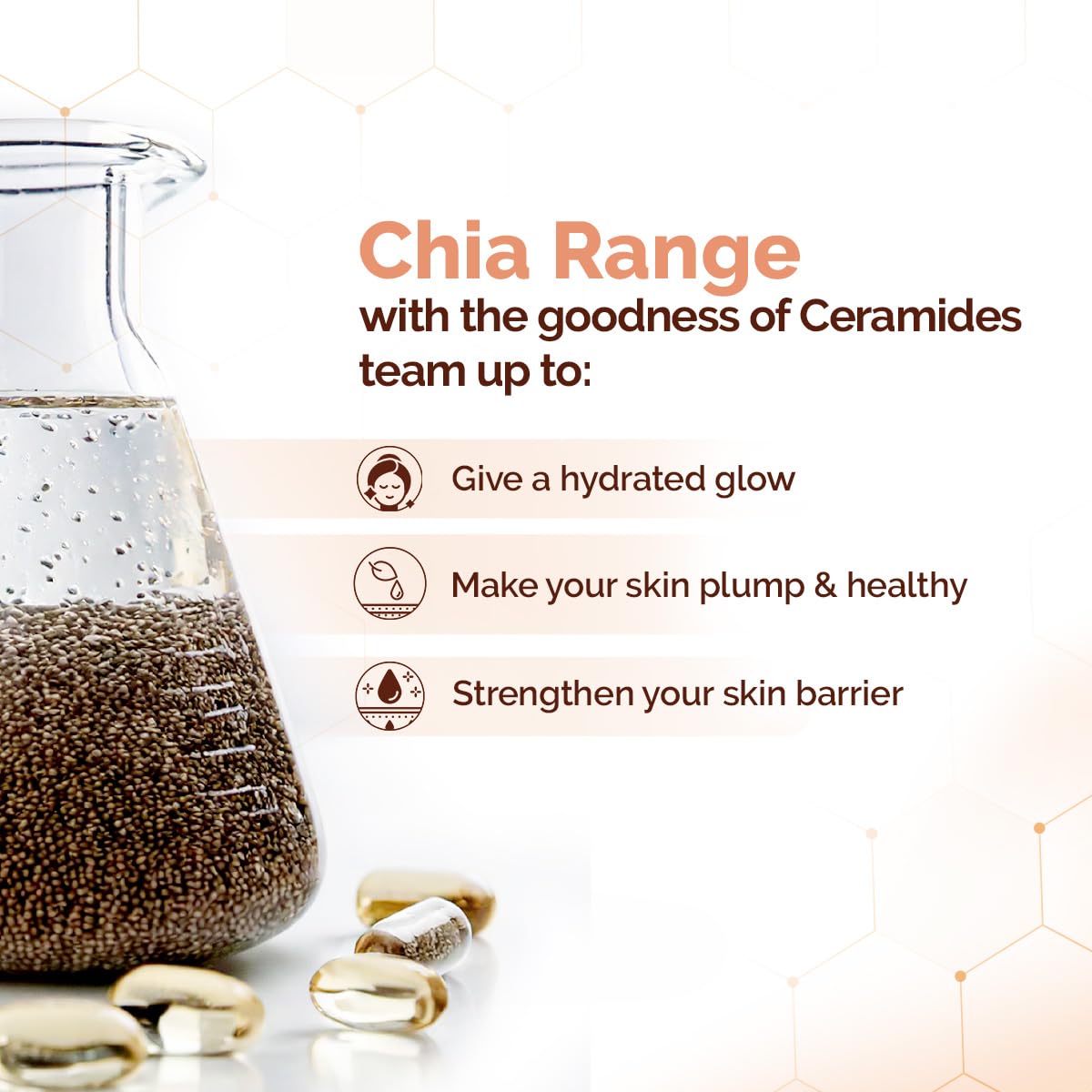 Mamaearth Chia Calming Face Cleanser With Chia Seed & Ceramides For Dry & Sensitive Skin - 180 Ml,Gives Hydrated Glow,Co-Created With Top Dermats,Non-Foaming,Cleanses Gently,Healthy Skin Barrier