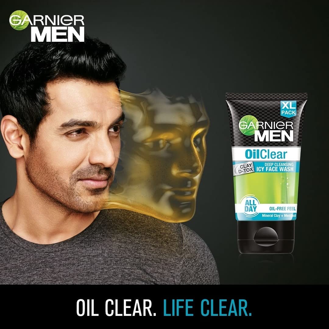 Garnier Men Oil Level Face Wash Pack of 2 - 150 gms
