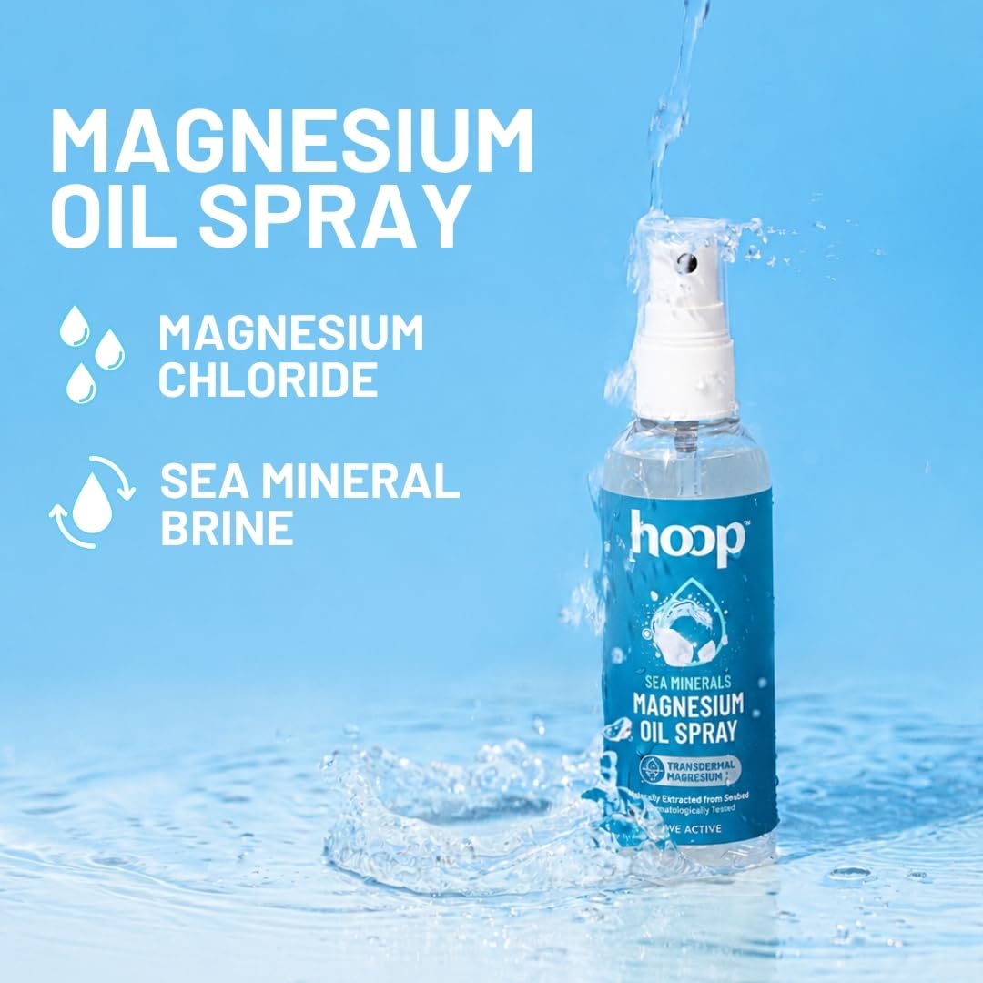 Hoop Magnesium Oil Spray | Topical Magnesium Chloride Spray | 100ml