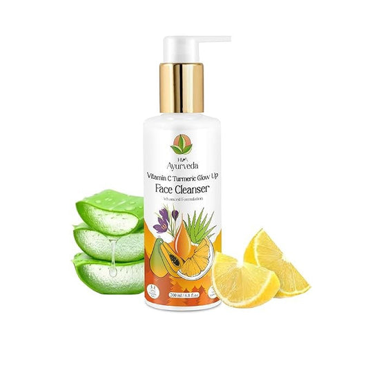 HIM Ayurveda Vitamin C Turmeric Glowup Face Cleanser - 200 ml