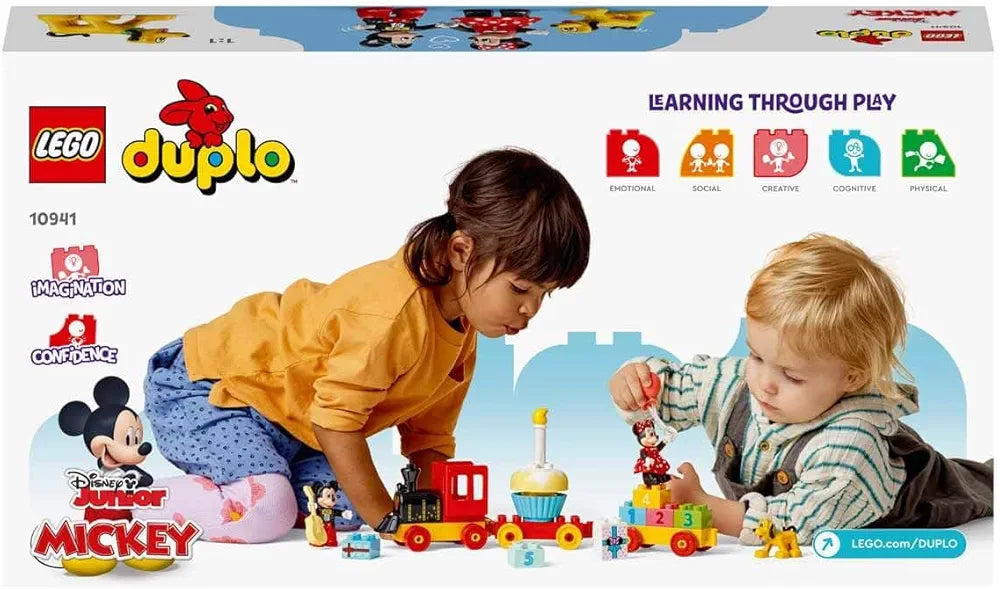 Lego Duplo Disney Mickey & Minnie Birthday Train 10941 Kids’ Birthday Number Train; Learning and Building Playset