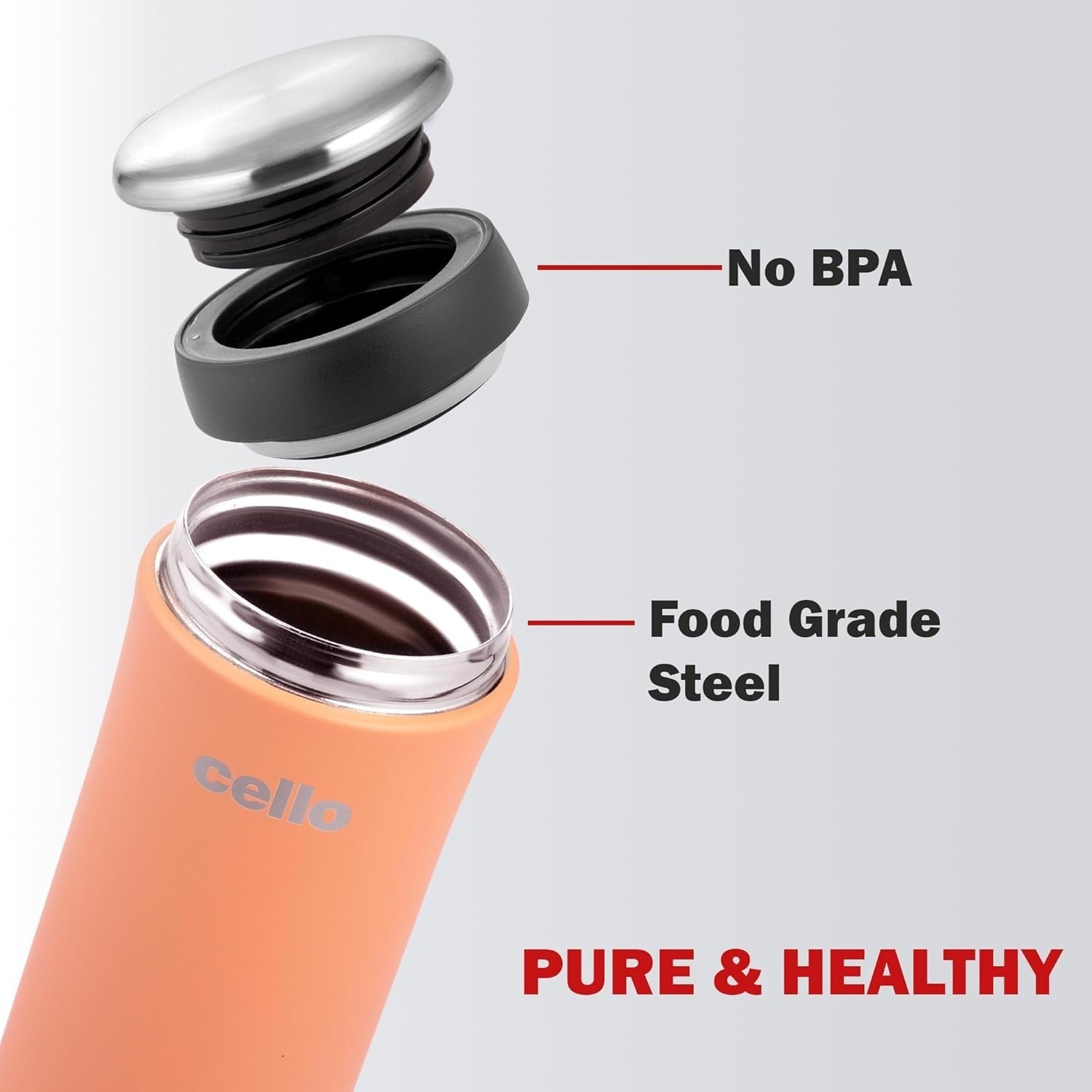 Cello Duro MyCup Thermosteel Flask with Cup 350ml