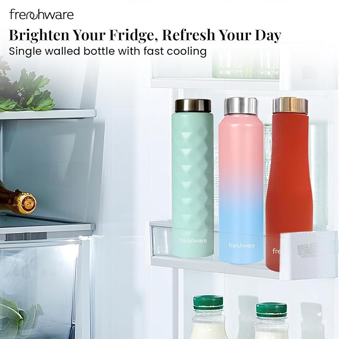 Frenchware Water Bottle | 1 Litre, Stainless Steel, Premium SS 304, Plum Delight | Easy-to-Clean