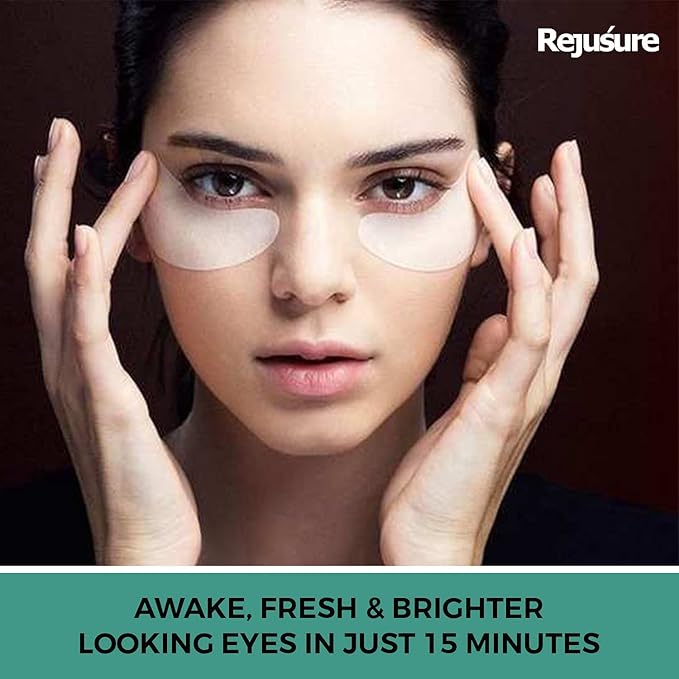 Rejusure Under Eye Pads With Collagen Instantly Reduces Wrinkles, Puffiness, Dark Circles for Men & Women – 5 Pads