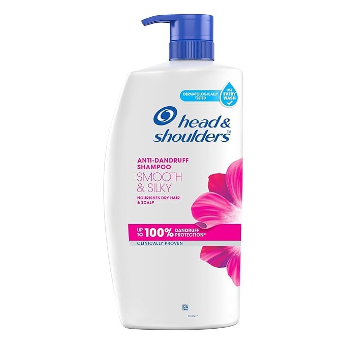 Head & Shoulders Smooth and Silky Anti Dandruff Shampoo - 1 Litre