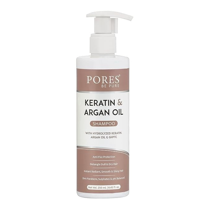 Pores Be Pure Keratin Shampoo for Hair Fall Control - 250 ml