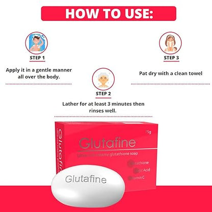 Ethiglo Glutafine Ultra-Rich Creamy Soap - 75 gms (Pack of 2)