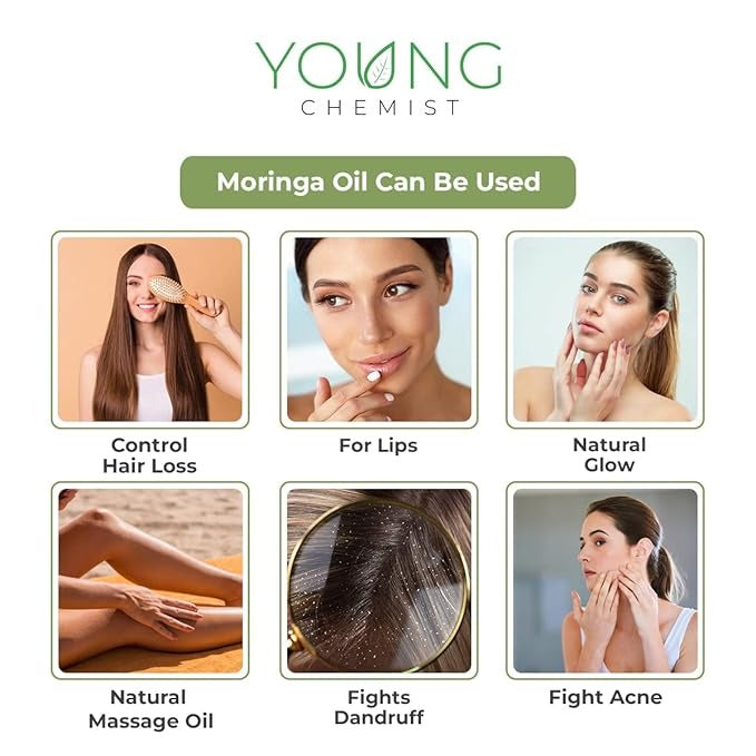 Young Chemist Organic Moringa Oil - 1 Litre