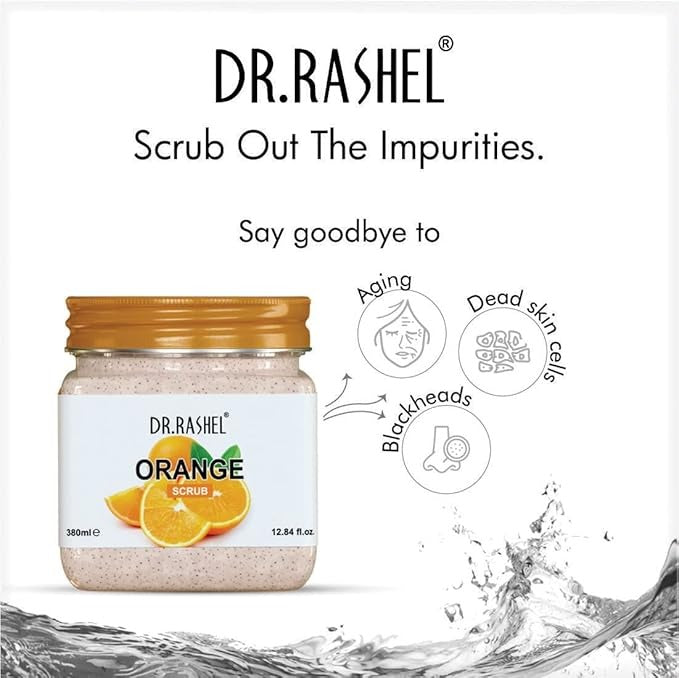 Dr.Rashel Orange Scrub For Face & Body - 380 ml