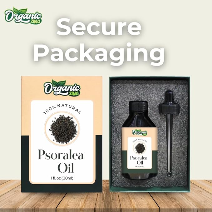 Organic Zing Psoralea (Psoralea) Oil | Carrier Oil for Massage, Skincare & Haircare - 30 Ml