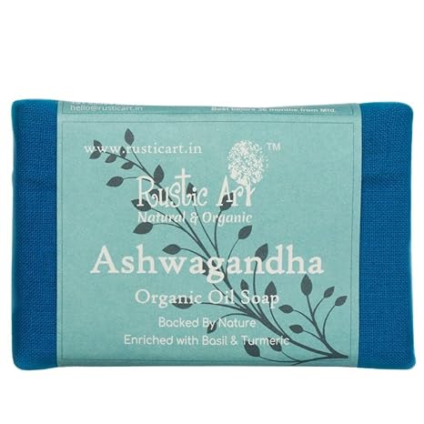Rustic Art Organic Ashwagandha Soap - 100 gms