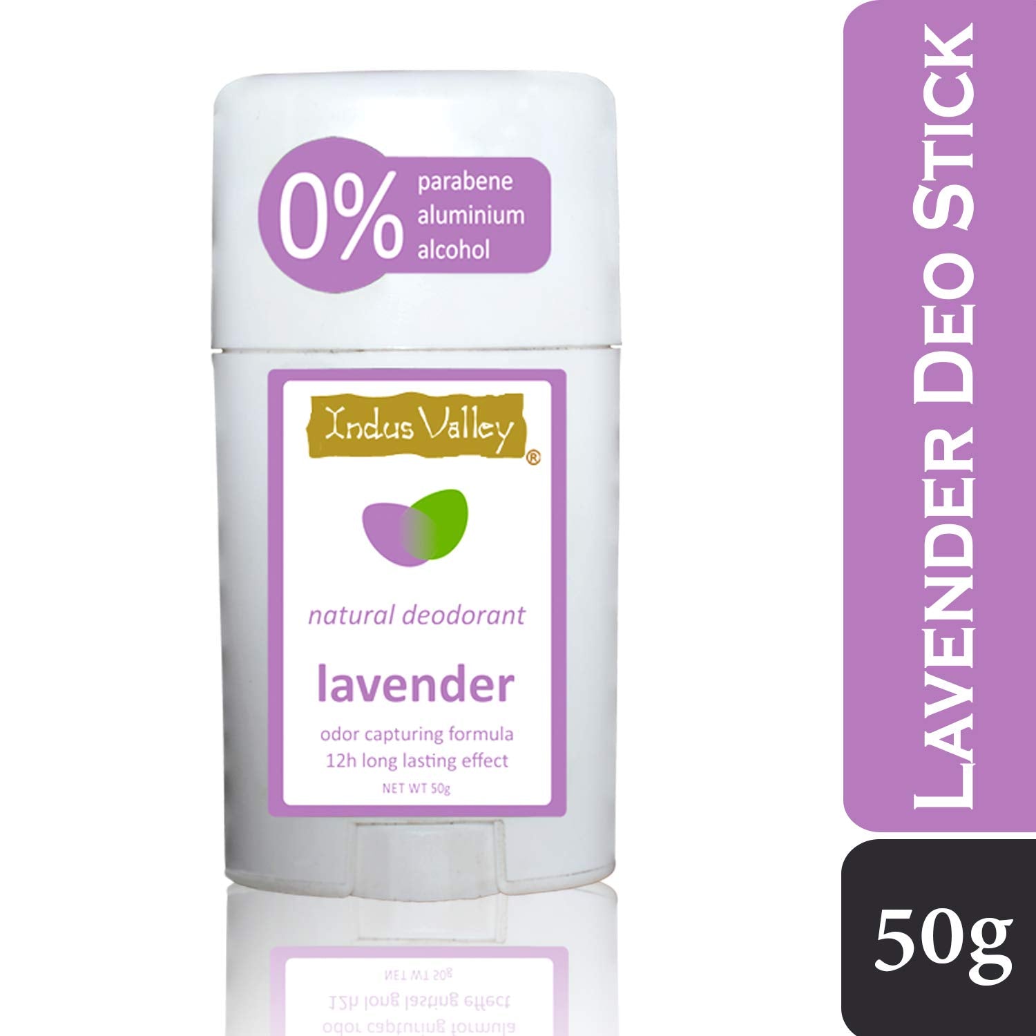 INDUS VALLEY Lavender Deodorant Stick for Unisex, 50g