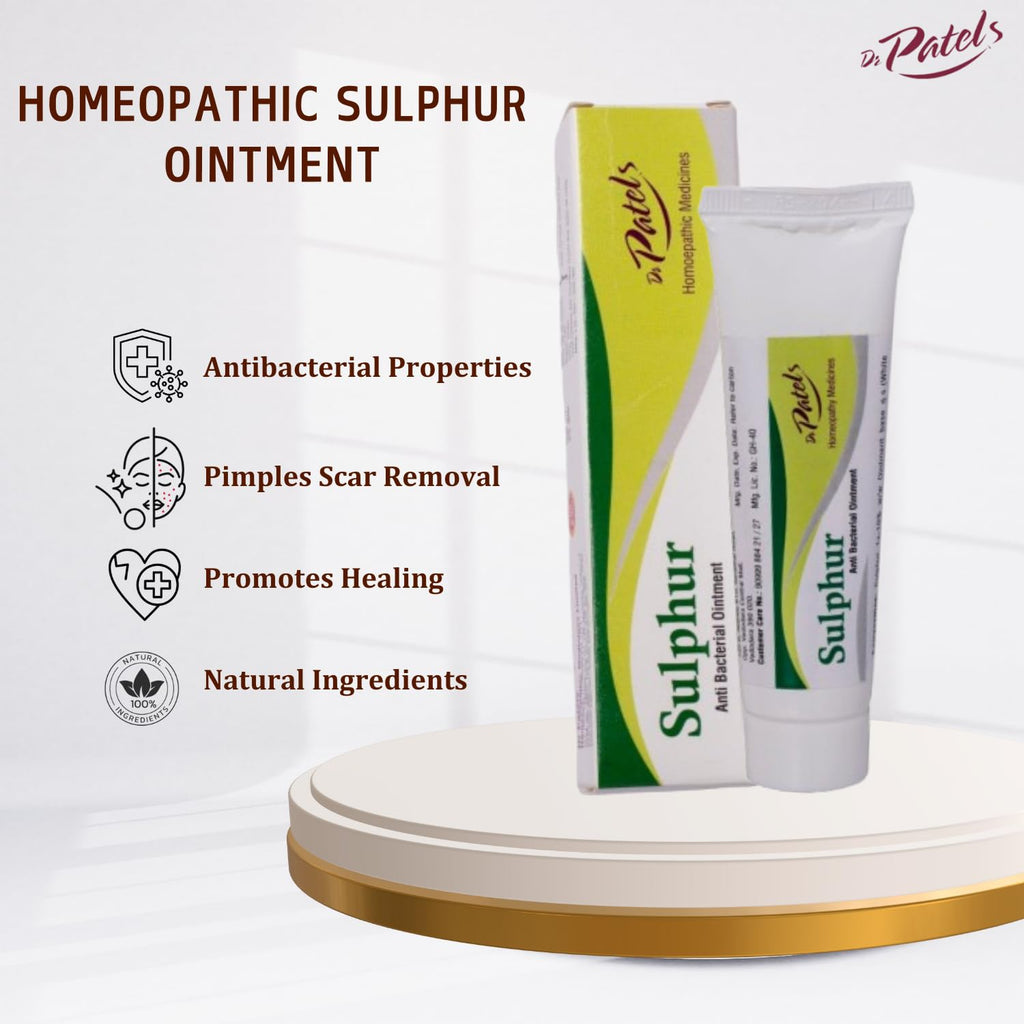 25g Homeopathic Sulphur Ointment | Ointment for Dark Spot, Acne Marks, and Tan Removal | Multipurpose Cream | - (Pack of 1)