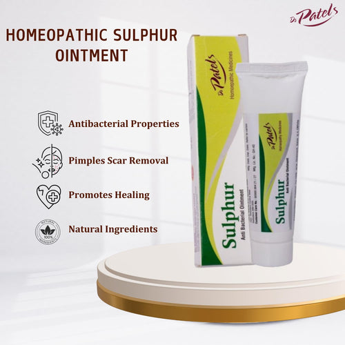 25g Homeopathic Sulphur Ointment | Ointment for Dark Spot, Acne Marks, and Tan Removal | Multipurpose Cream | - (Pack of 1)