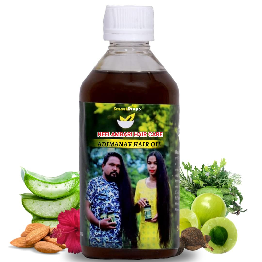 Smartdrops Adimanav Neelambari Herbal Hair Oil | Original Adimanav Hair Oil For Women And Men 100ml