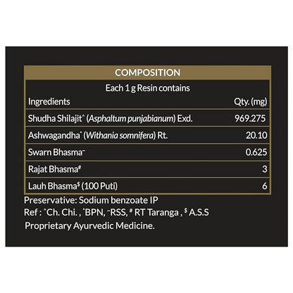 Koshaveda Shilajit Ashwa Gold WSG 77 by MuscleBlaze