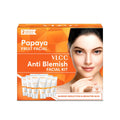 VLCC Papaya Fruit Facial Kit - 60g | Glowing, Blemish Free Skin | With Papaya, Cucumber, Peach, and Orange Peel Extracts | Glowing at Home Facial Kit.