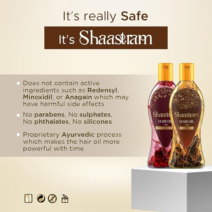 Shaastram Coconut & Shikakai Herbal Oil - 180 ml