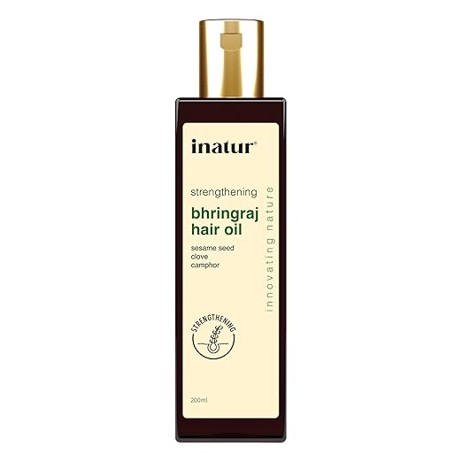 Inatur Bhringraj Oil Strengthens Hair - 200 ml